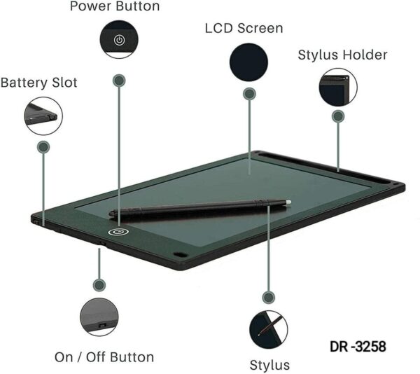 LCD Writing Tablet | Digital Drawing Pad for Kids - Image 3