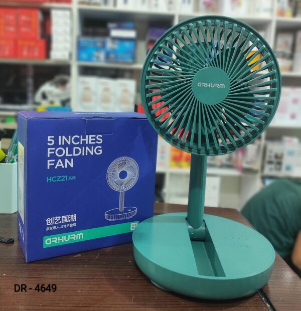 Buy Rechargeable 5-Inch Folding Fan HCZ21 – Compact & Portable - Image 5